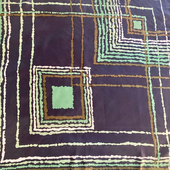 VINTAGE scarf, 1960s-70s, abstract - Picture 8 of 9